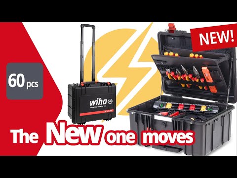 Wiha tool case set XL 2 trolley electric 60 pcs. | Electrician's toolbox equipped (45795)